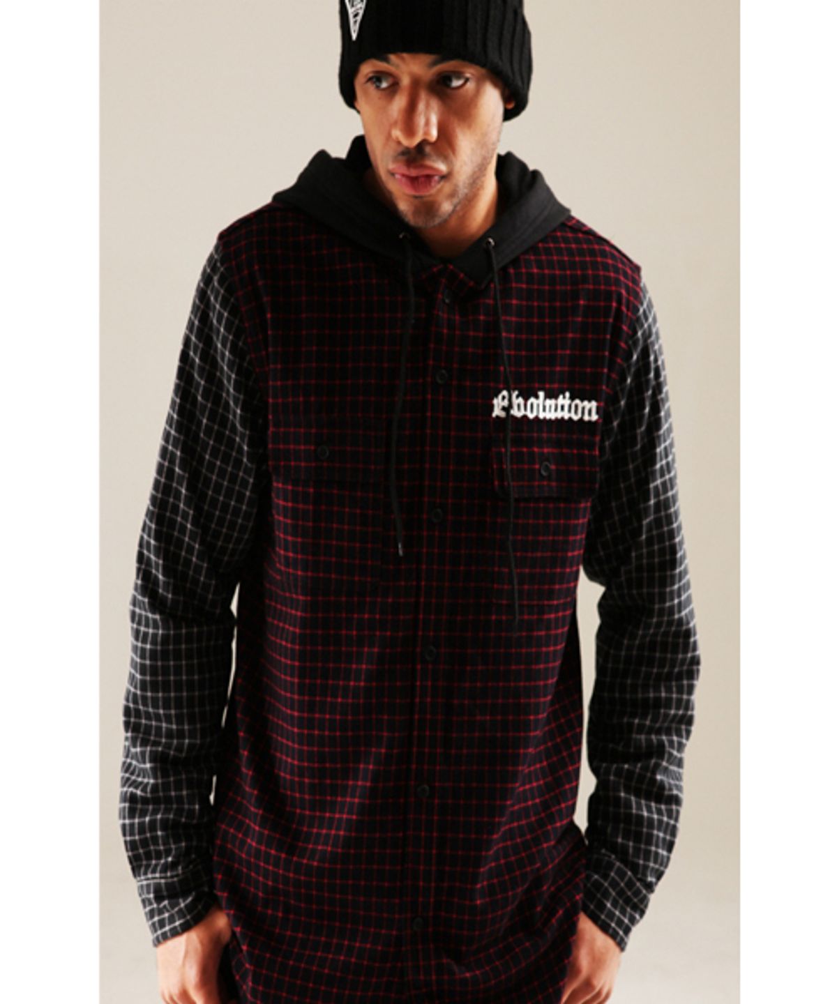 에잇볼륨(EIGHTVOLUME) EV Hooded Check Shirts