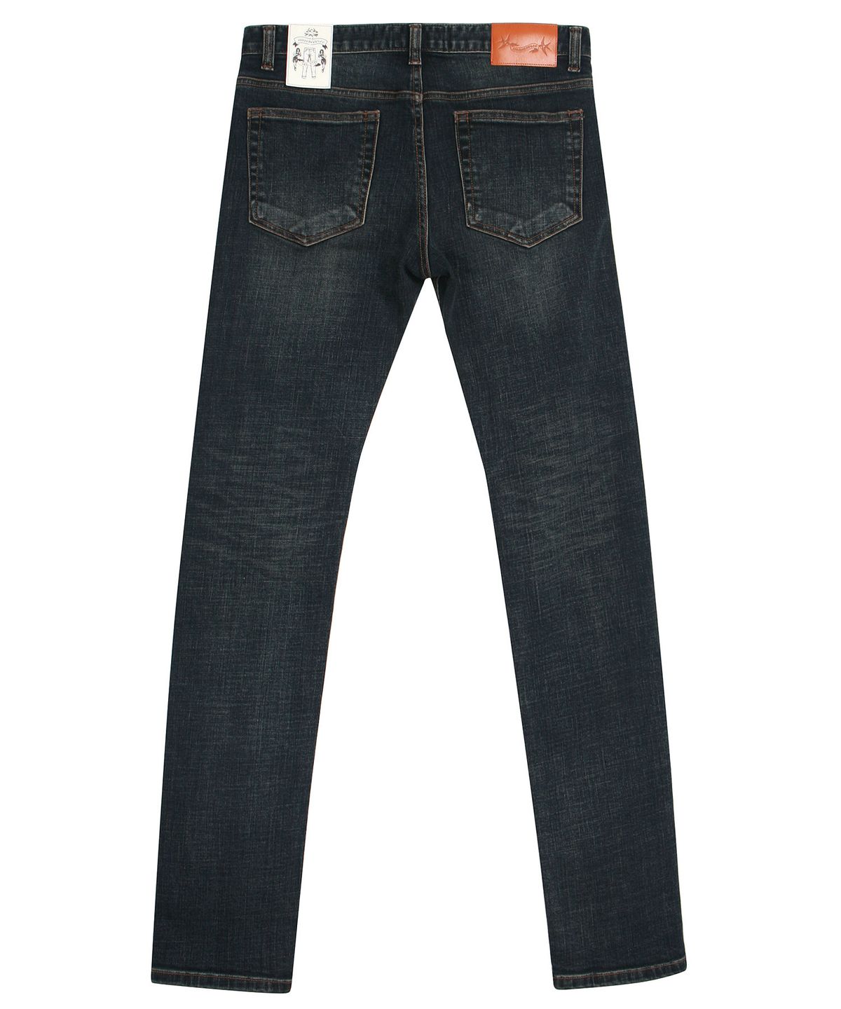 어레인지(ARRANGE) Cross Slub Washed Denim Pants