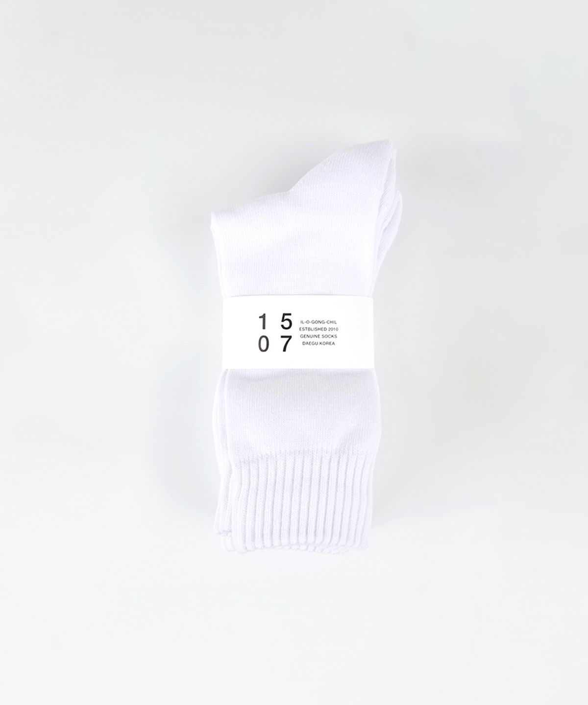 일오공칠(IL-O-GONG-CHIL) [3PACK] 1507 베이직 애슬레틱 삭스 _ 스노우화이트
