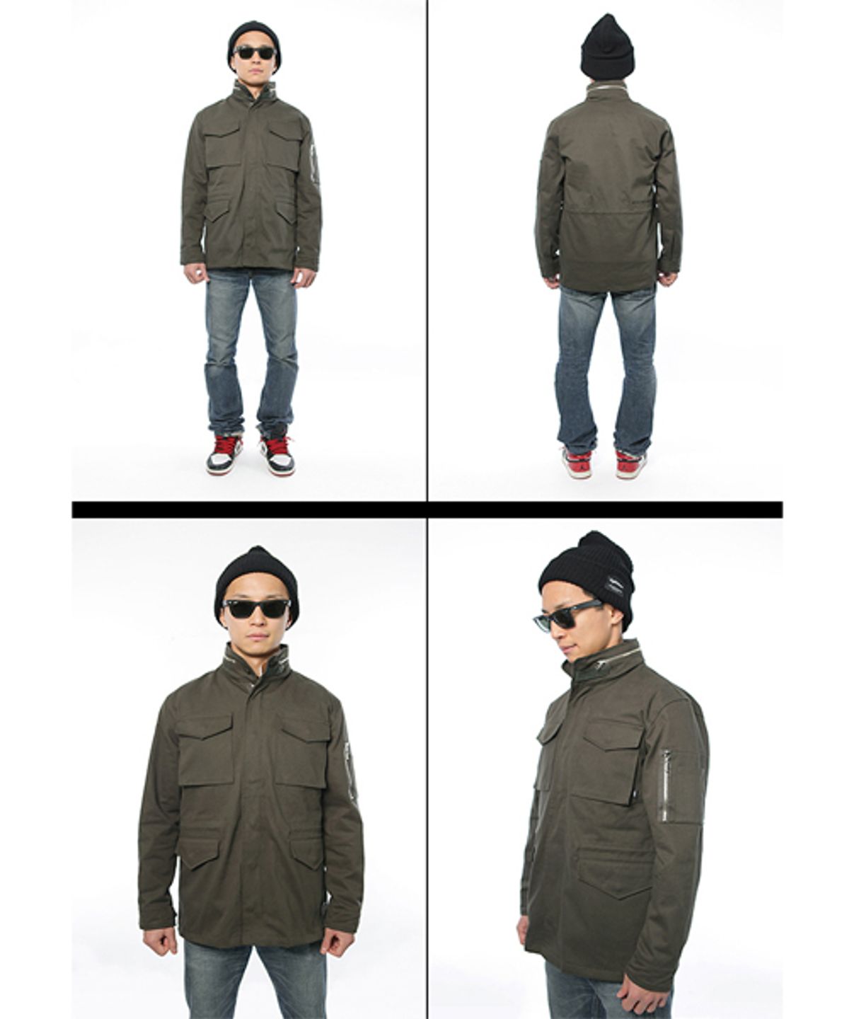 에잇볼륨(EIGHTVOLUME) EVM-65 Jacket with Inner Vest (Dark Olivegreen)