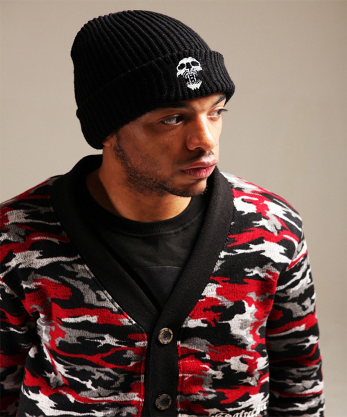 에잇볼륨(EIGHTVOLUME) EV 7g Beanie 3 BLACK (Skull Limited)