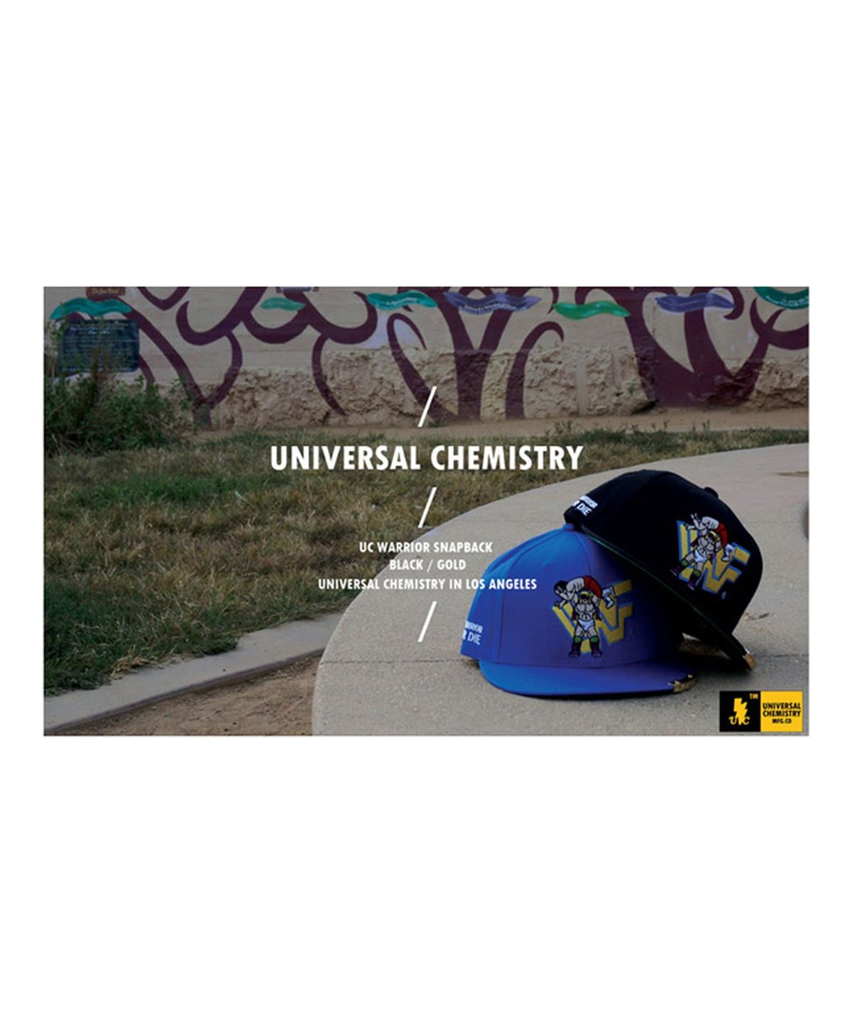 유니버셜 케미스트리(UNIVERSAL CHEMISTRY) WARRIOR OR DIE SNAPBACK(BLUE) 워리어스냅백(블루)