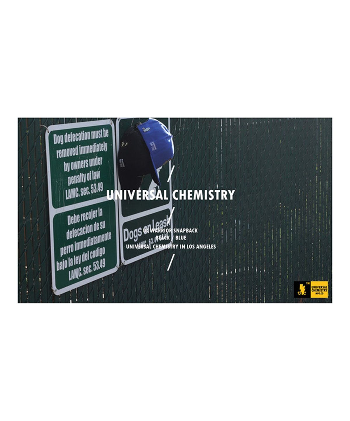 유니버셜 케미스트리(UNIVERSAL CHEMISTRY) WARRIOR OR DIE SNAPBACK(BLUE) 워리어스냅백(블루)