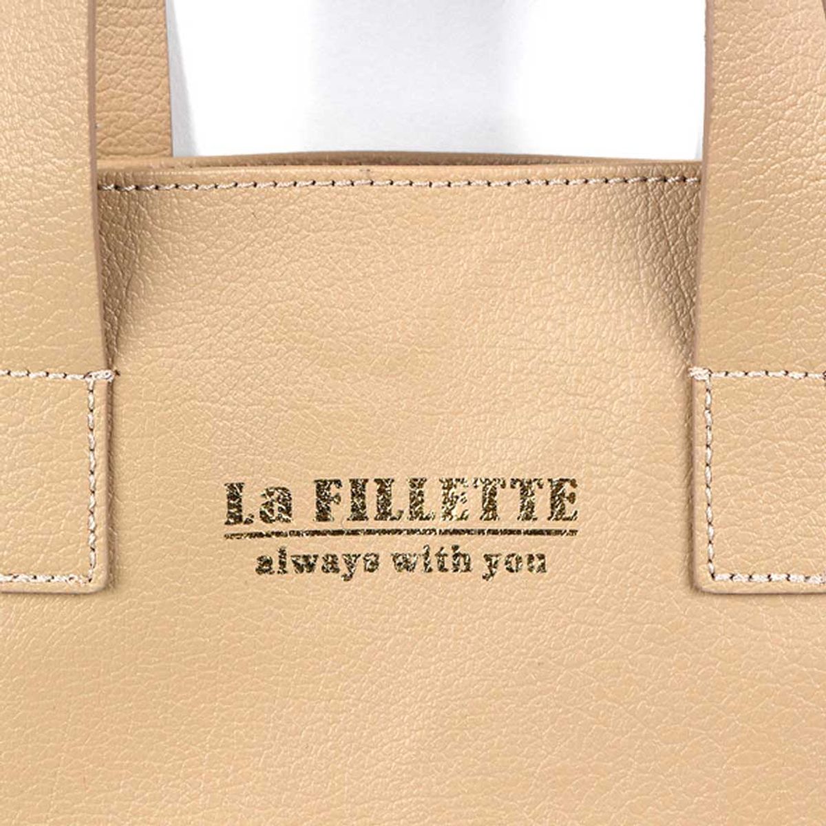 라피예뜨(LA FILLETTE) 금박토드백_베이지