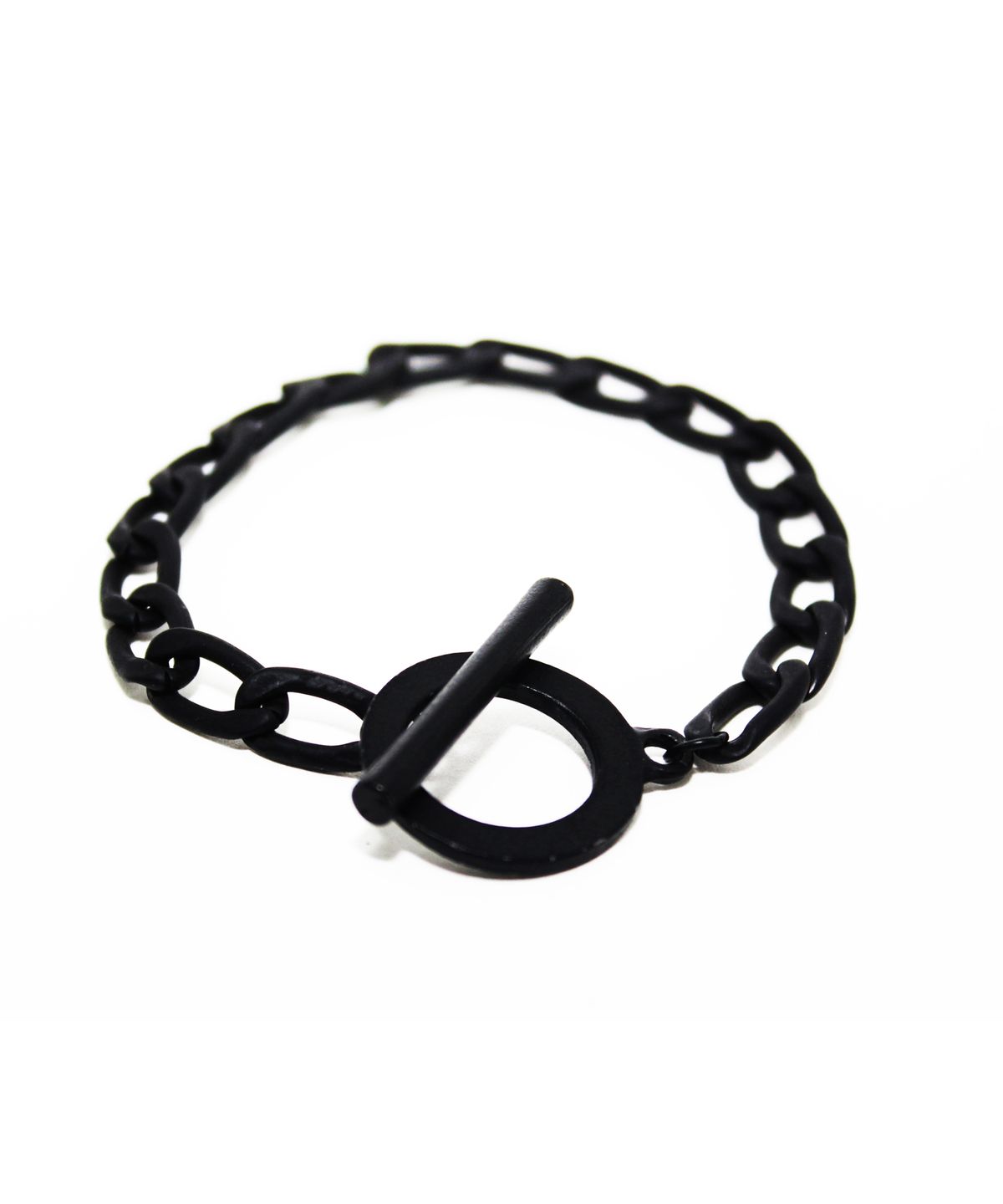 러쉬오프(RUSH OFF) THE RING CHAIN BRACELET (BLACK)/ 링 체인 블랙팔찌