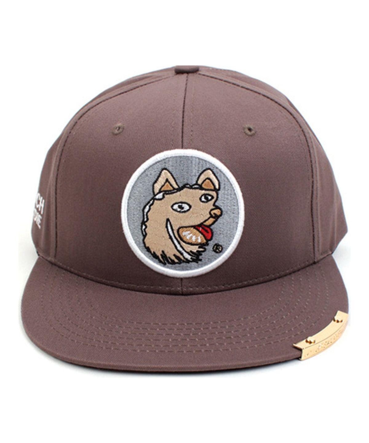 유니버셜 케미스트리(UNIVERSAL CHEMISTRY) CRAZY DOG SNAPBACK CAP(GRAY/WHITE) 도그스냅백