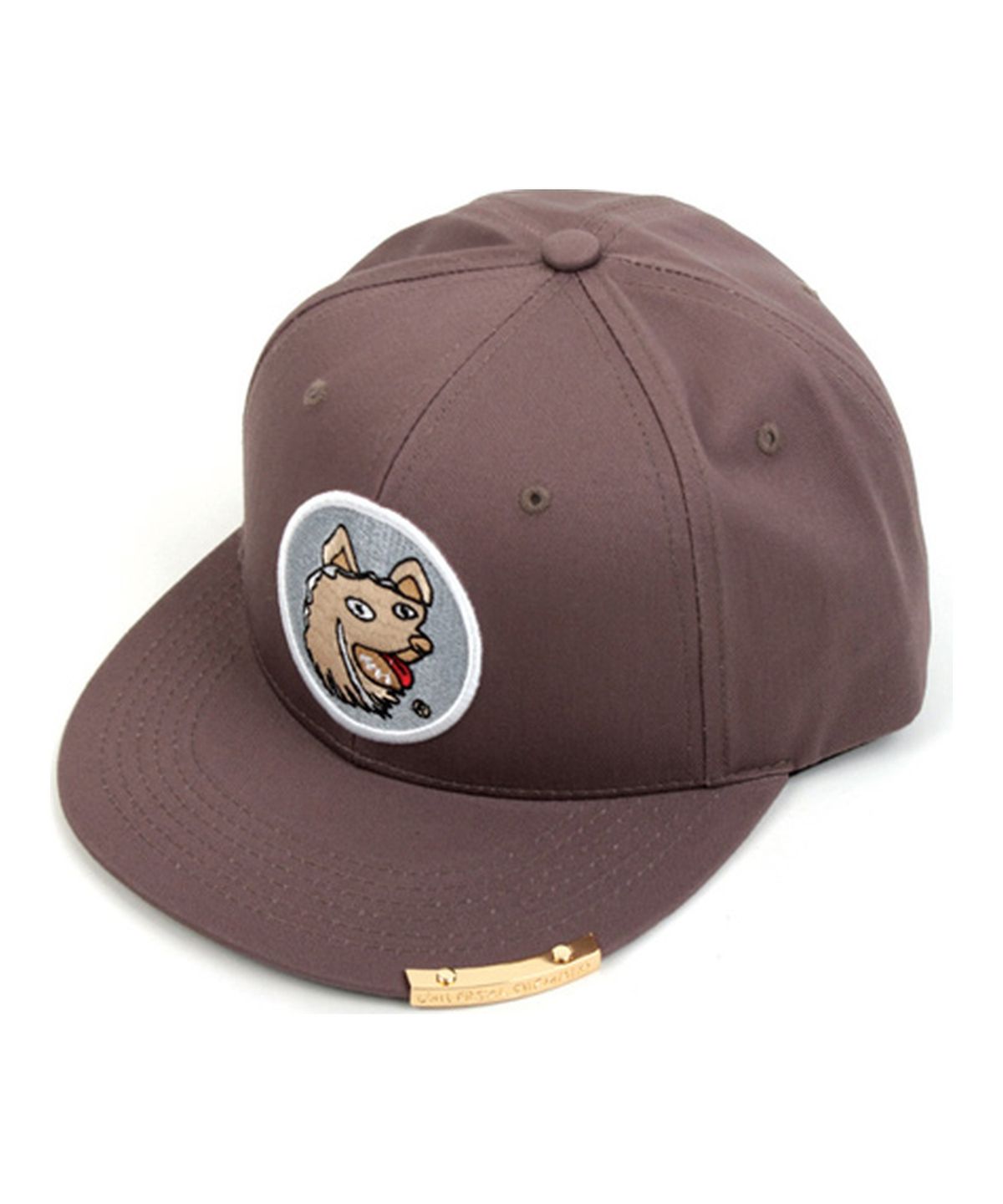 유니버셜 케미스트리(UNIVERSAL CHEMISTRY) CRAZY DOG SNAPBACK CAP(GRAY/WHITE) 도그스냅백