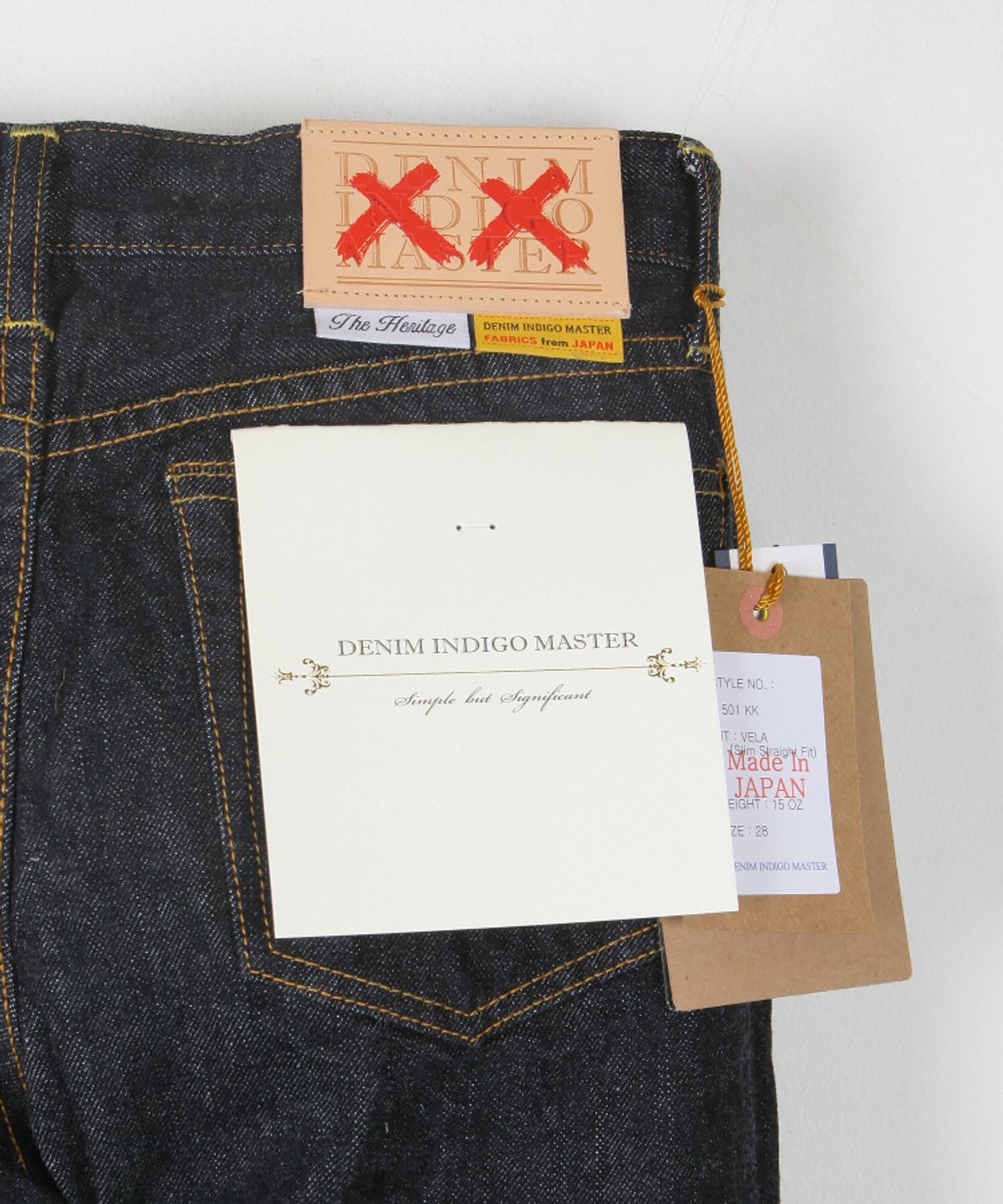 데님인디고마스터(DENIMINDIGOMASTER) J501KK 15OZ KUROKI SLIM UNSANFORIZED