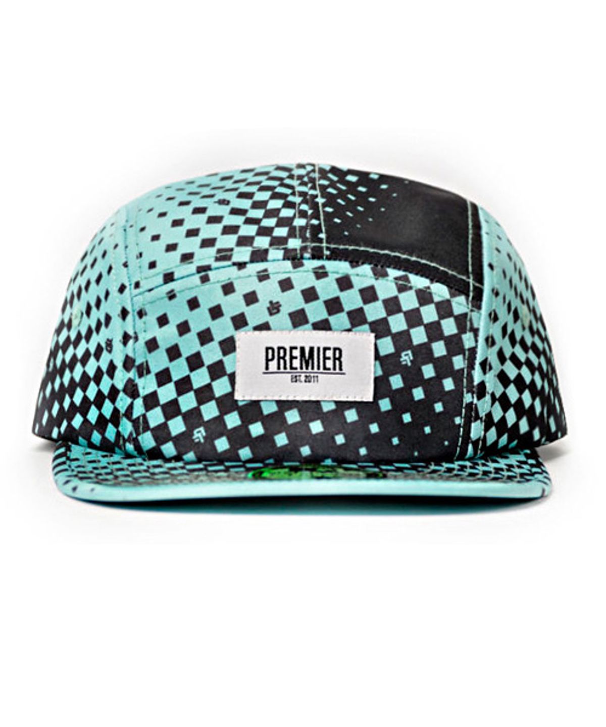 프리미어 피츠(PREMIER FITS) 비트맵 블랙 캠프캡 Bitmap Black Turauoise Campcap