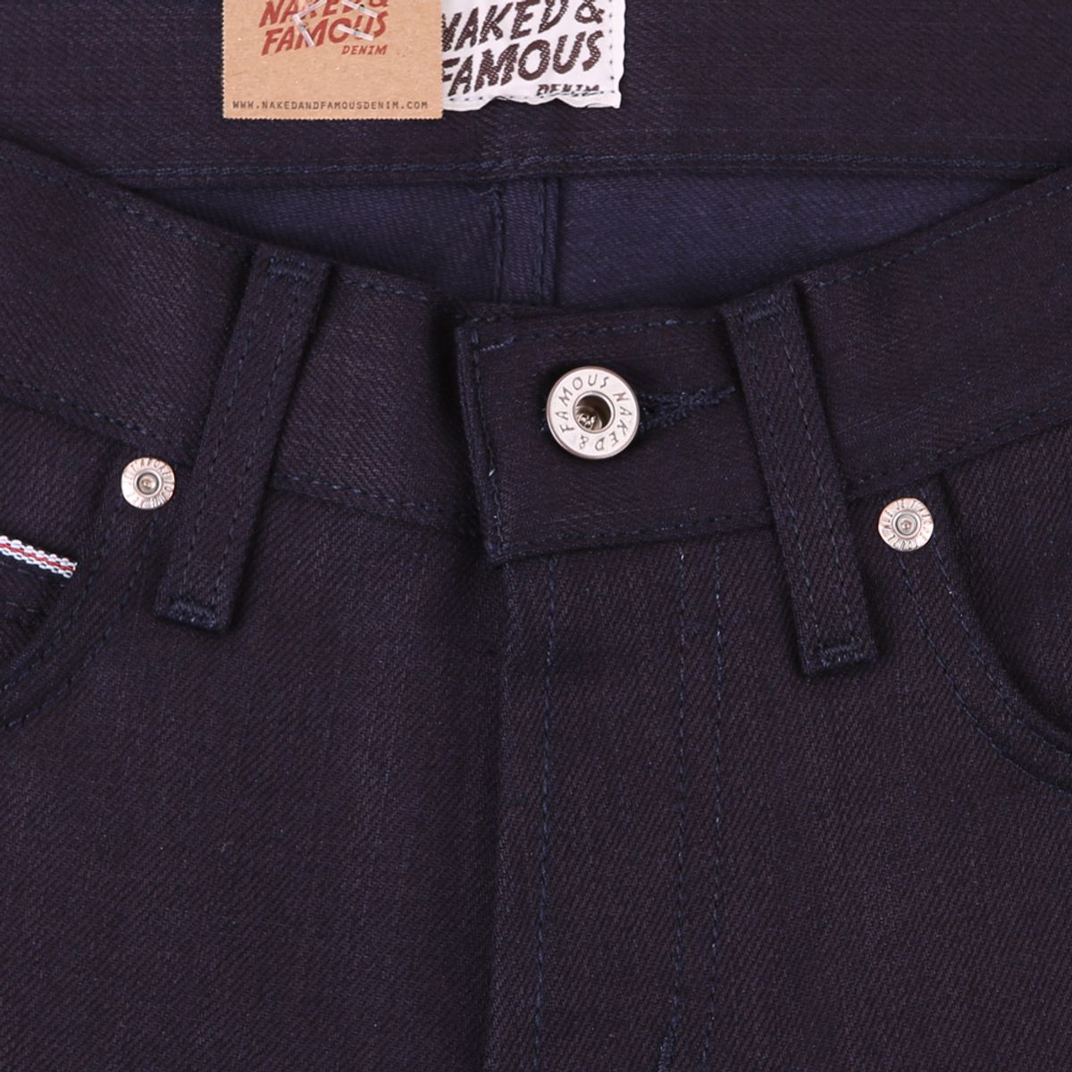 네이키드앤페이머스(NAKED&FAMOUS) SuperSkinnyGuy Indigo x Indigo Stretch Selvedge