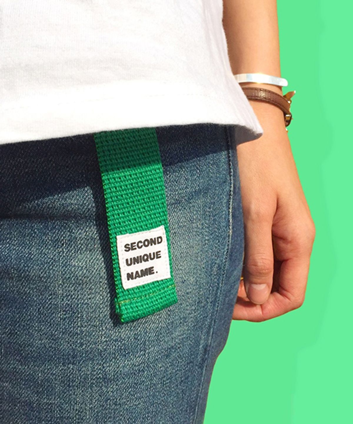 세컨드유니크네임(SECOND UNIQUE NAME) SUN CASE ORANGE GREEN (NONE)