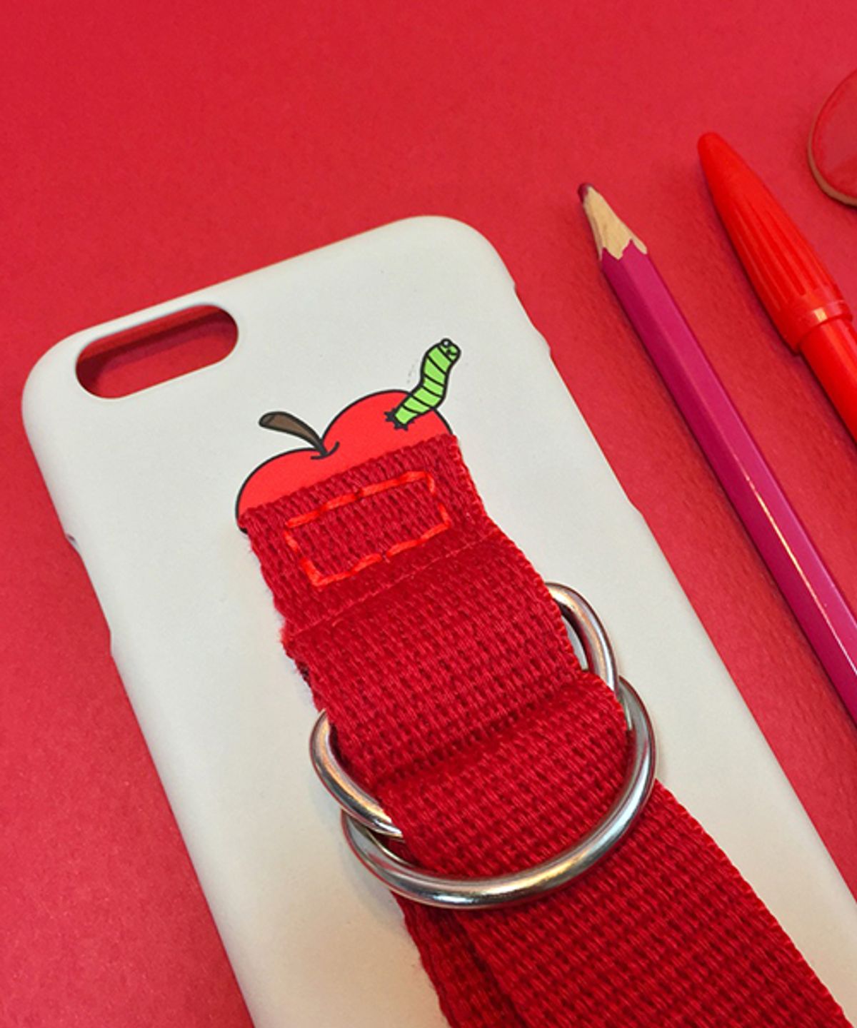 세컨드유니크네임(SECOND UNIQUE NAME) SUN CASE IVORY RED (ILLUST)