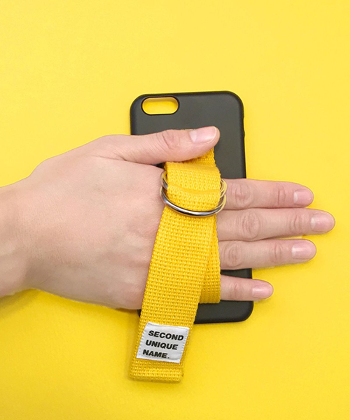 세컨드유니크네임(SECOND UNIQUE NAME) SUN CASE BLACK YELLOW (ILLUST)