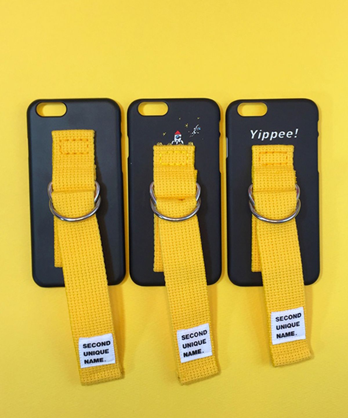 세컨드유니크네임(SECOND UNIQUE NAME) SUN CASE BLACK YELLOW (ILLUST)