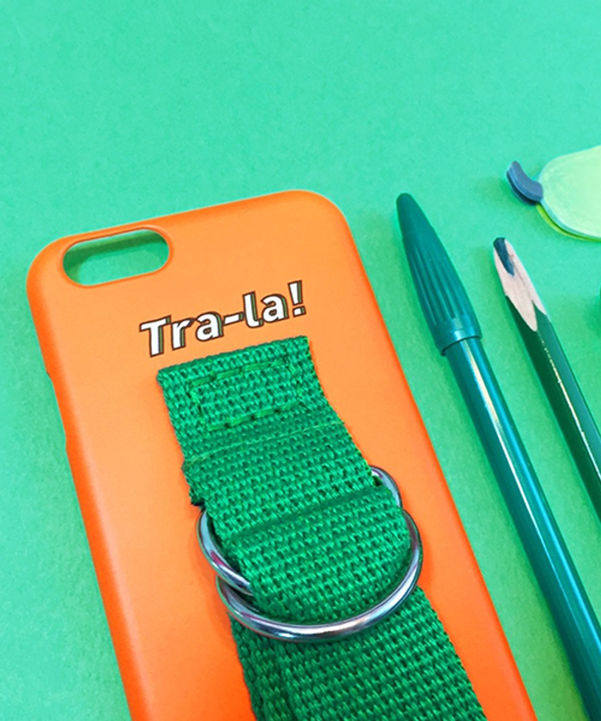 세컨드유니크네임(SECOND UNIQUE NAME) SUN CASE ORANGE GREEN (WORD)