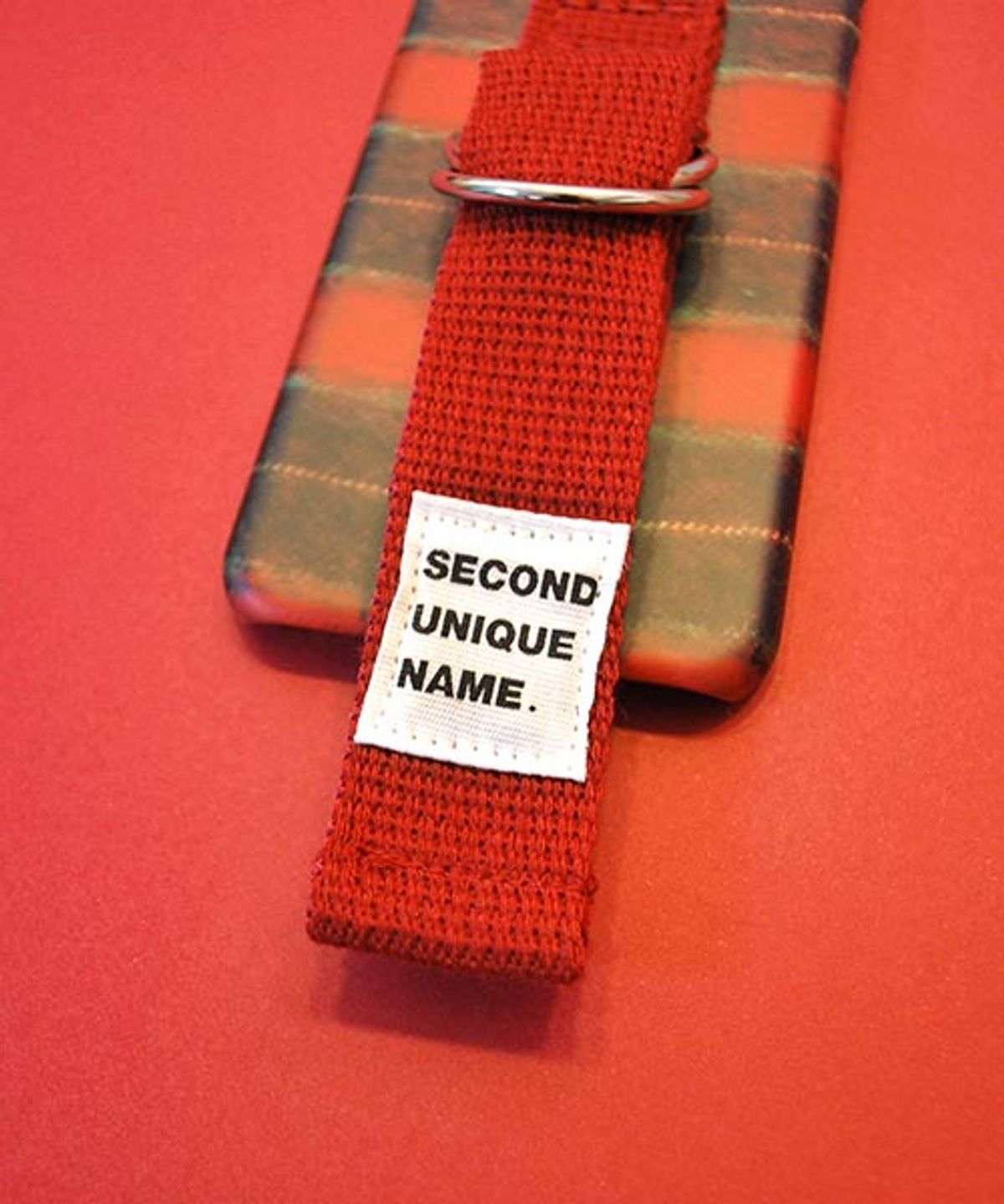 세컨드유니크네임(SECOND UNIQUE NAME) SUN CASE FLANNEL BURGUNDY