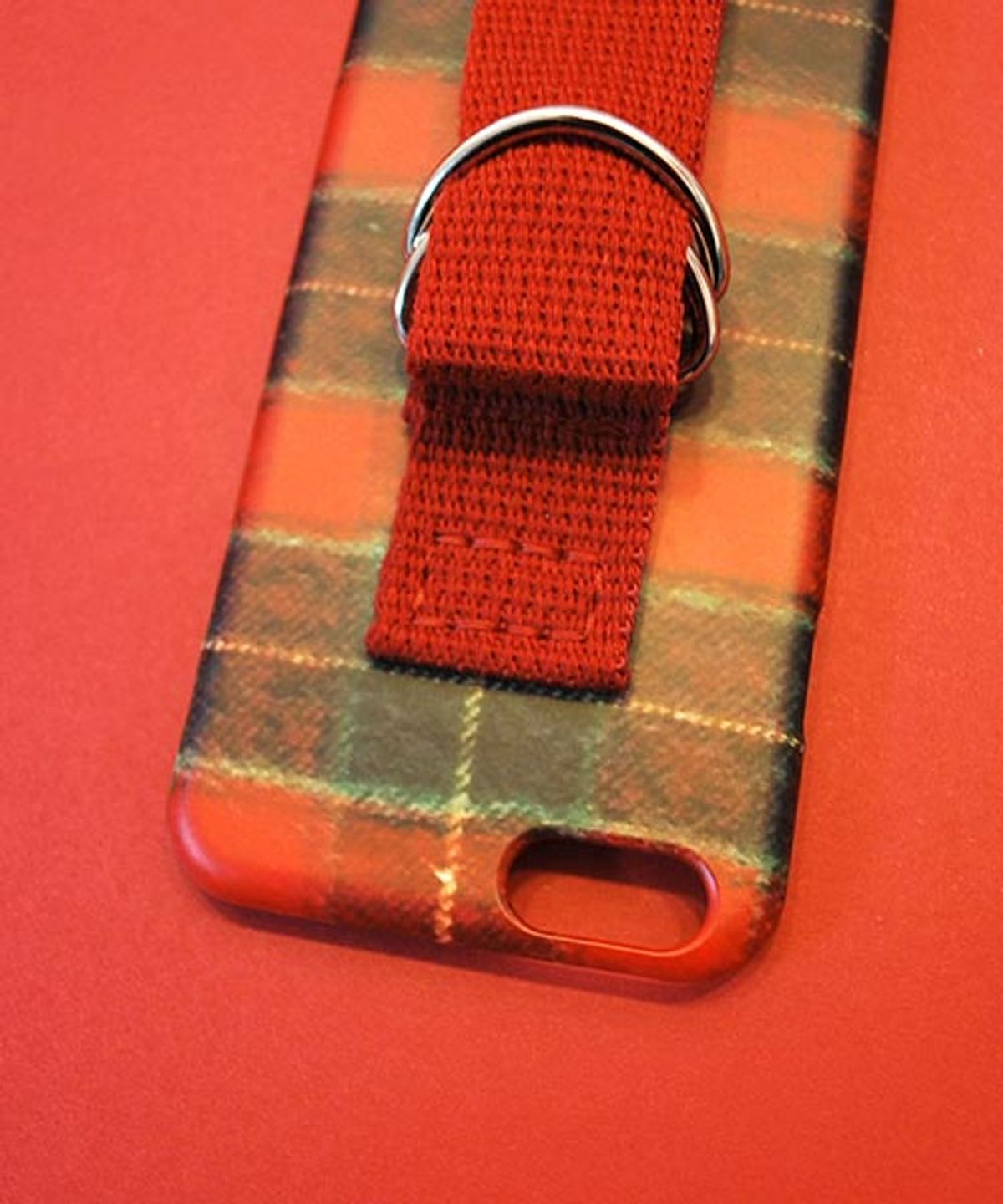세컨드유니크네임(SECOND UNIQUE NAME) SUN CASE FLANNEL BURGUNDY