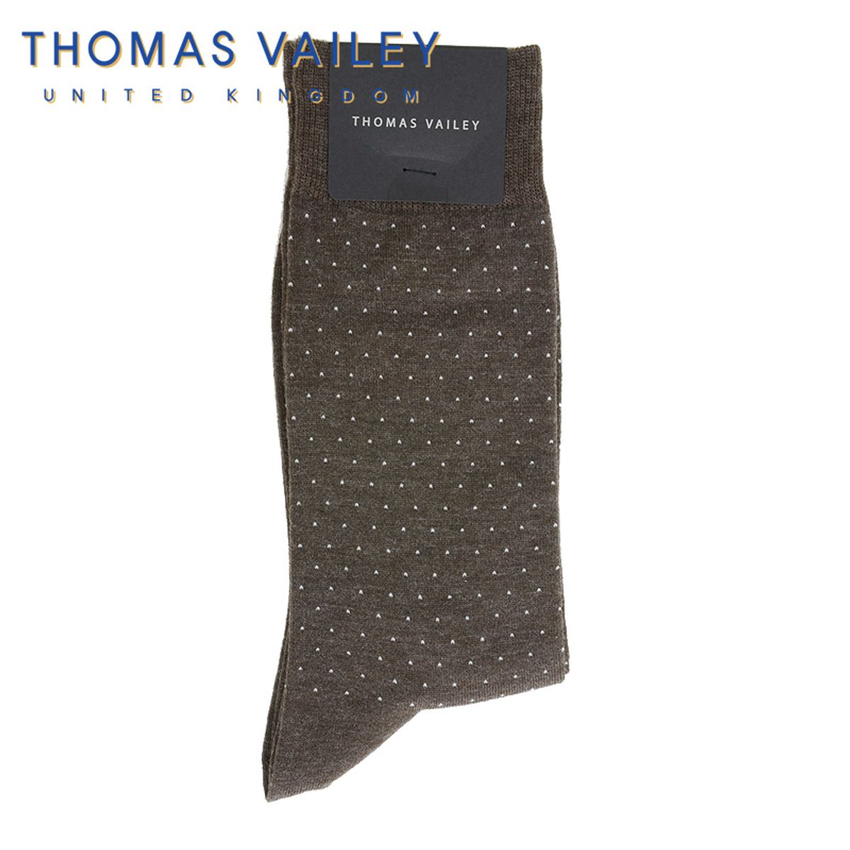 토마스 베일리(THOMAS VAILEY) [THOMAS VAILEY] 토마스베일리 신사양말 - 핀도트 브라운