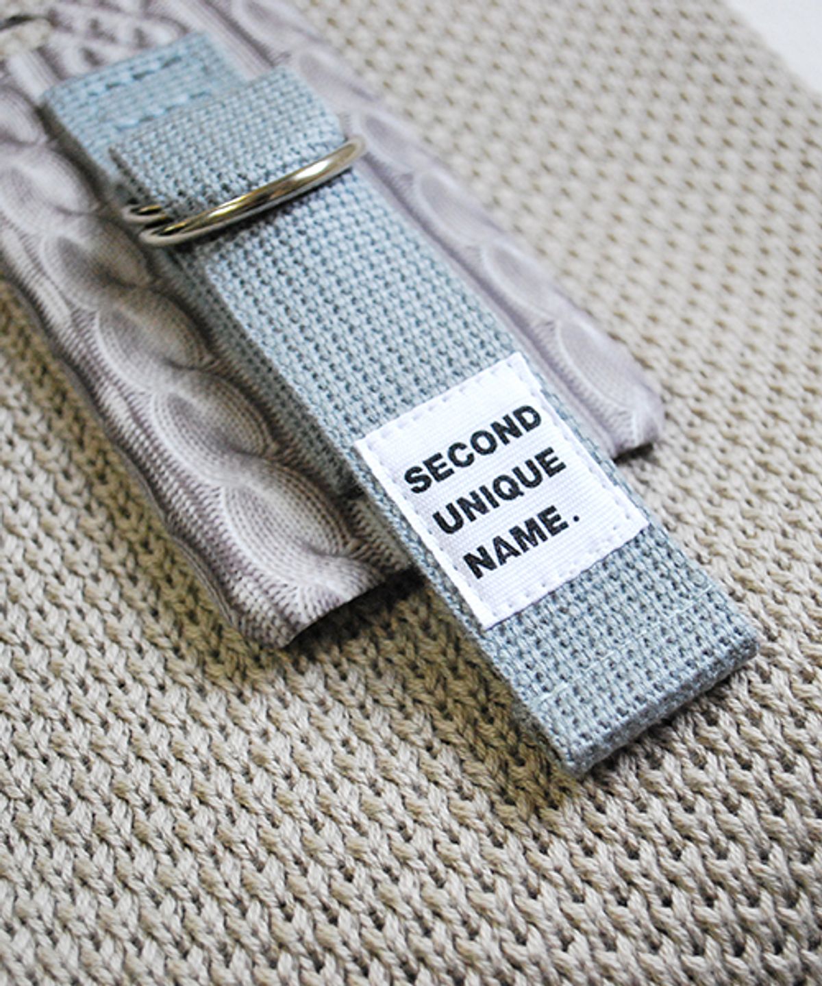 세컨드유니크네임(SECOND UNIQUE NAME) SUN CASE SWEATER GREY
