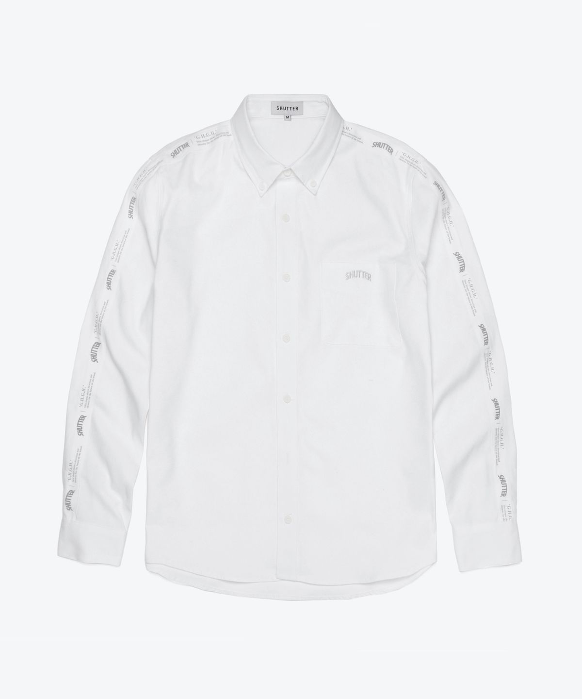 셔터(SHUTTER) TAPING SHIRTS (WHITE)