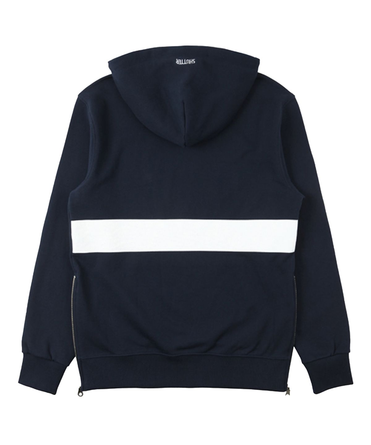 셔터(SHUTTER) SIDE ZIP HOODIE (NAVY)