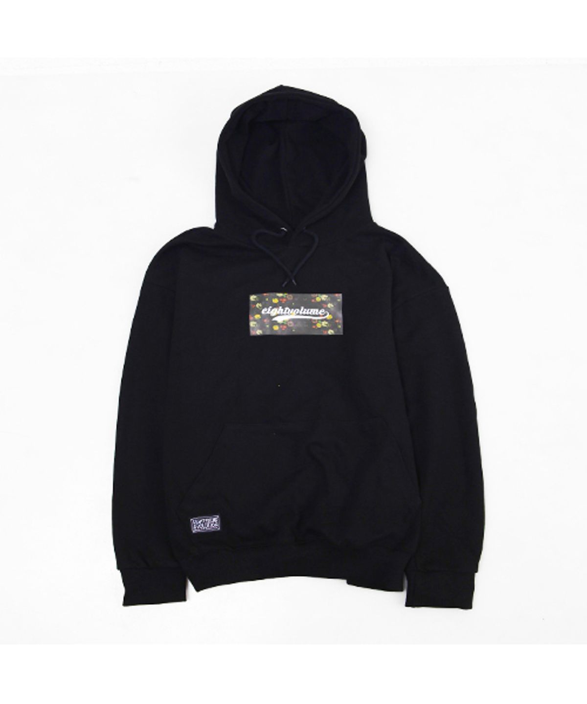에잇볼륨(EIGHTVOLUME) EV S.Flower Logo Hood (Black)