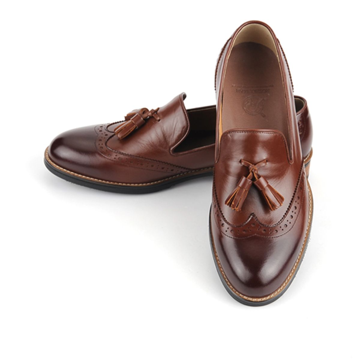 로슈맨(ROSHOEMAN) 9005 뉴윙팁태슬로퍼 레드브라운(핸드워싱)