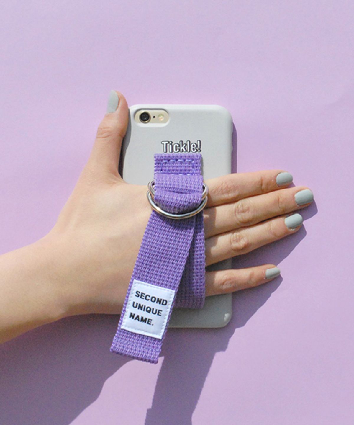 세컨드유니크네임(SECOND UNIQUE NAME) SUN CASE LIGHT GRAY LIGHT PURPLE (WORD)