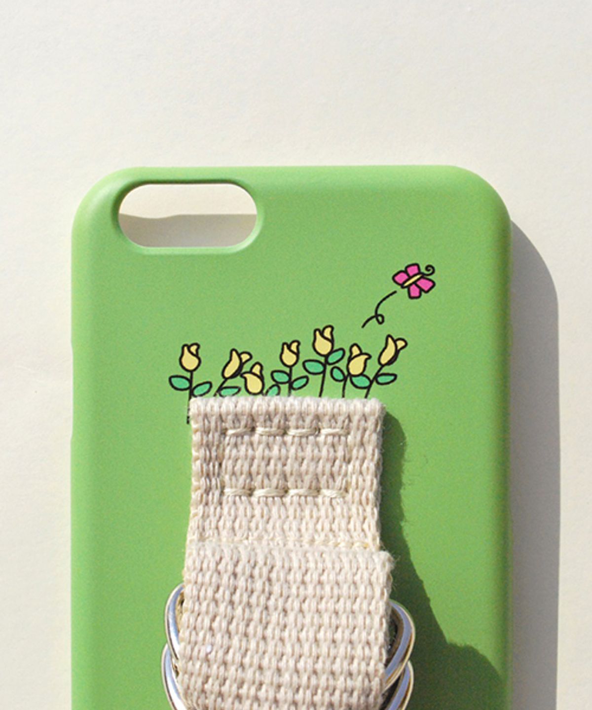 세컨드유니크네임(SECOND UNIQUE NAME) SUN CASE LIGHT GREEN IVORY (ILLUST)