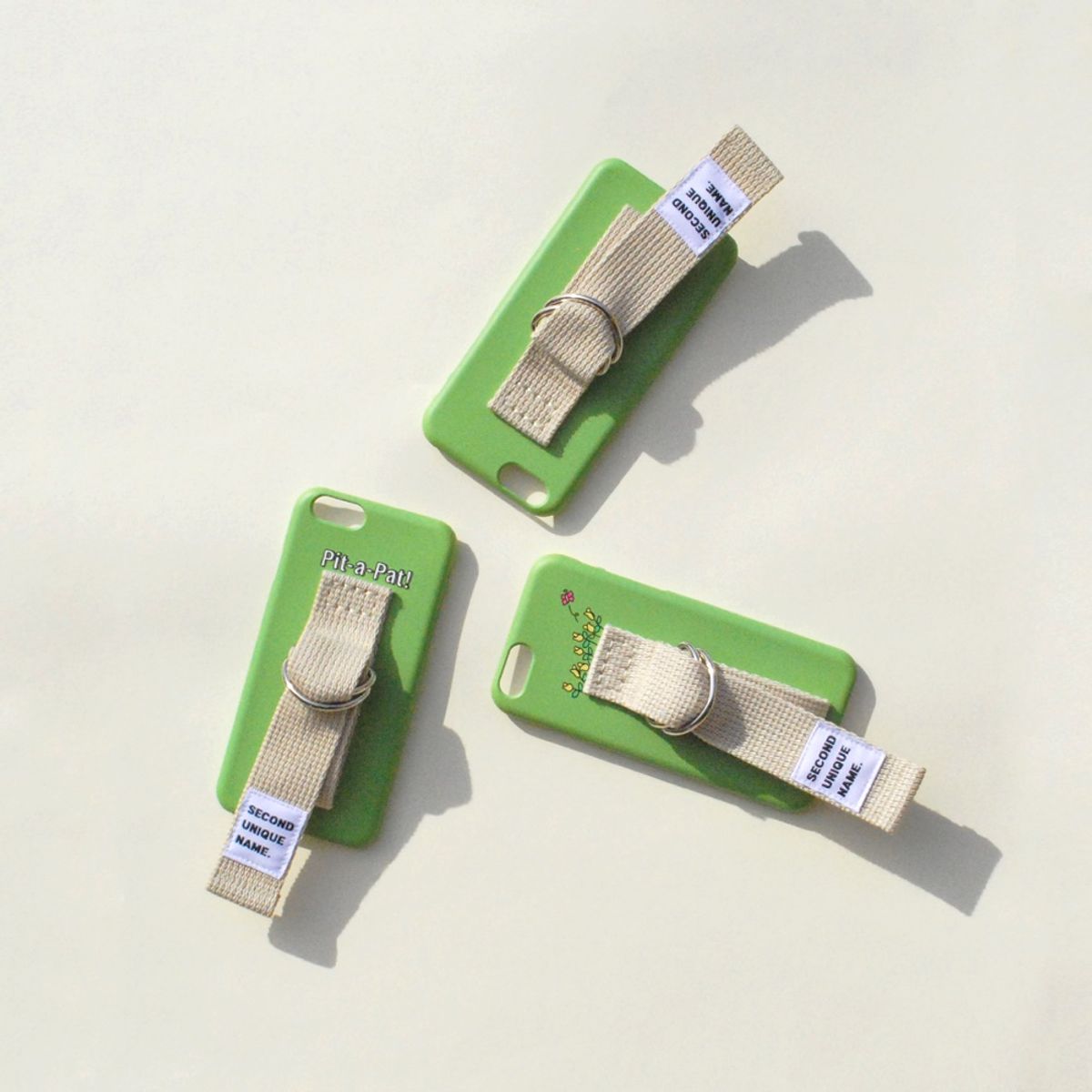 세컨드유니크네임(SECOND UNIQUE NAME) SUN CASE LIGHT GREEN IVORY (WORD)