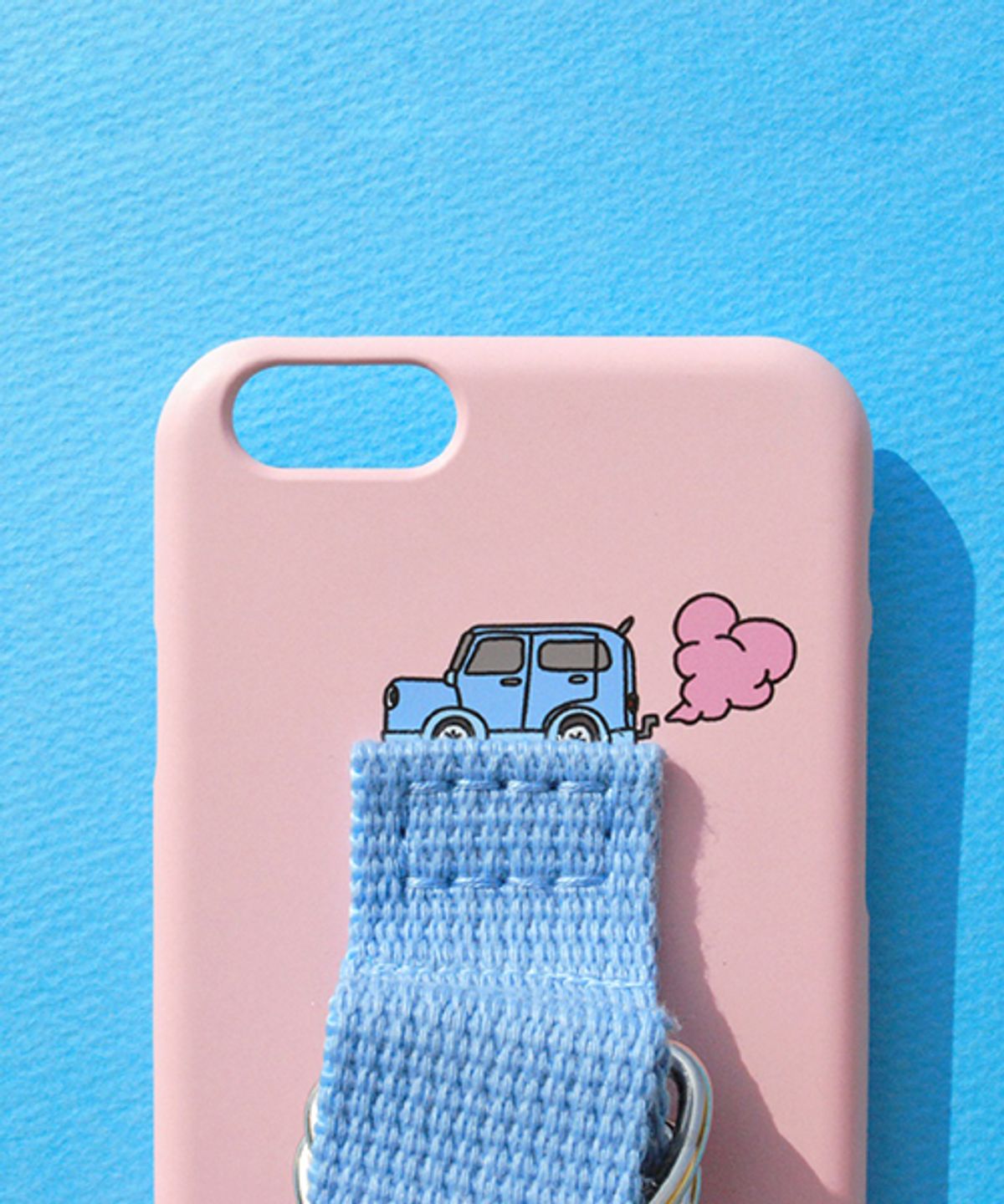 세컨드유니크네임(SECOND UNIQUE NAME) SUN CASE LIGHT PINK LIGHT BLUE (ILLUST)