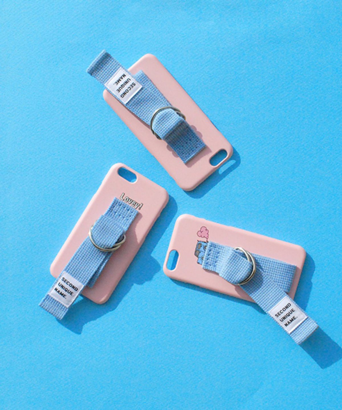 세컨드유니크네임(SECOND UNIQUE NAME) SUN CASE LIGHT PINK LIGHT BLUE (ILLUST)