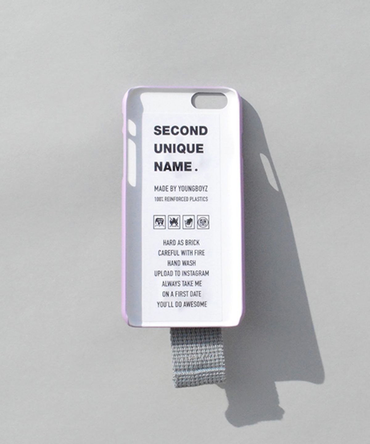 세컨드유니크네임(SECOND UNIQUE NAME) SUN CASE LIGHT PURPLE LIGHT GRAY (ILLUST)