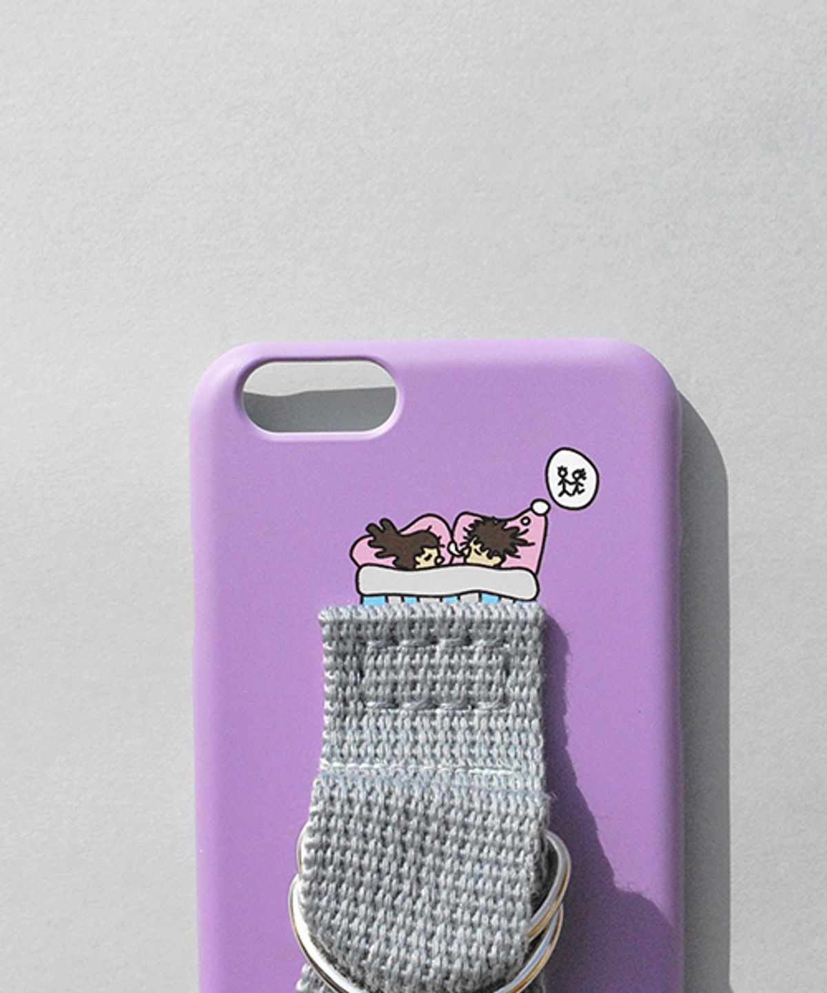 세컨드유니크네임(SECOND UNIQUE NAME) SUN CASE LIGHT PURPLE LIGHT GRAY (ILLUST)