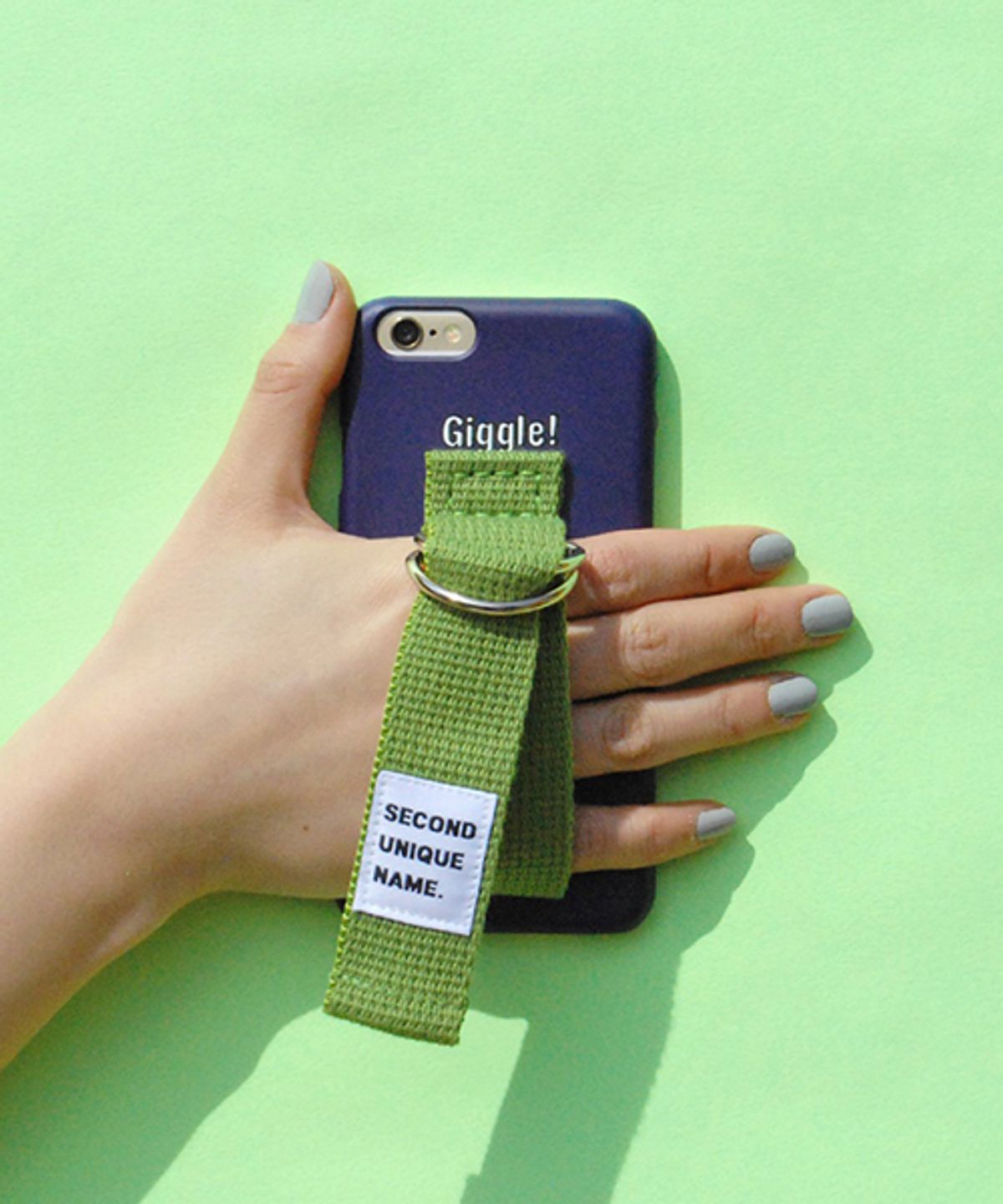 세컨드유니크네임(SECOND UNIQUE NAME) SUN CASE NAVY OLIVE (WORD)