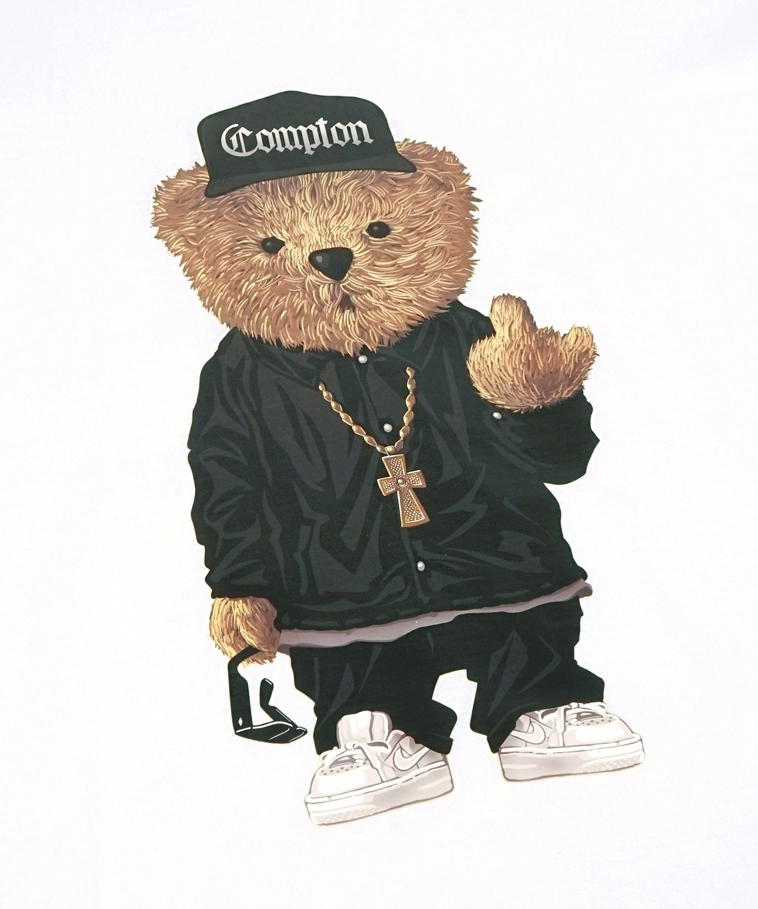 [ STIGMA ]★COMPTON BEAR T-SHIRTS MUSINSA | STIGMA COMPTON BEAR T-SHIRTS WHITE