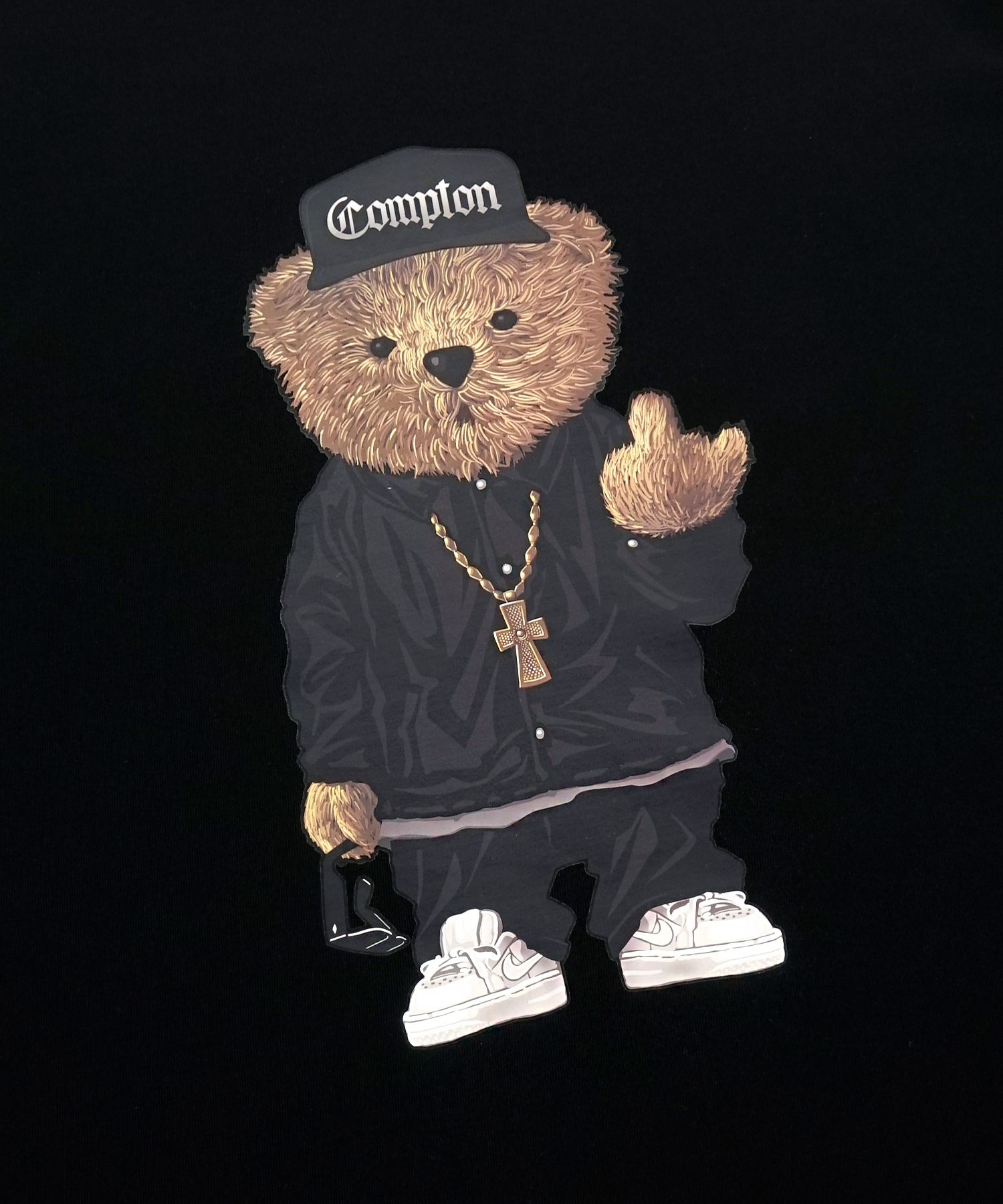 [ STIGMA ]★COMPTON BEAR T-SHIRTS MUSINSA | STIGMA COMPTON BEAR T-SHIRTS WHITE
