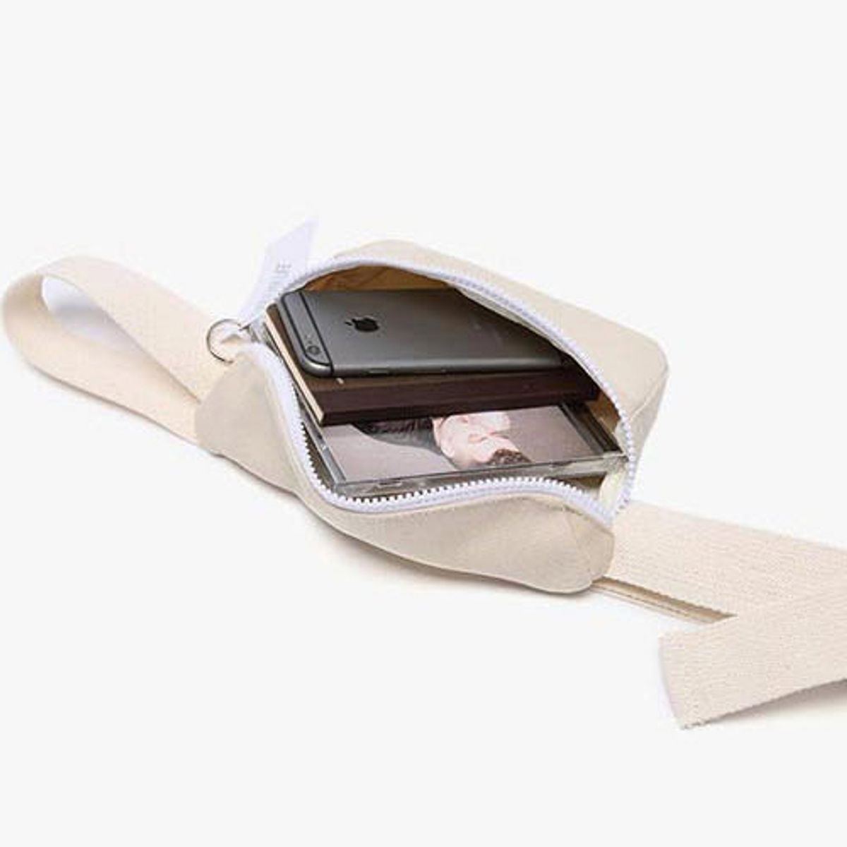 피스메이커(PIECE MAKER) ALICE CANVAS WAIST BAG (IVORY)