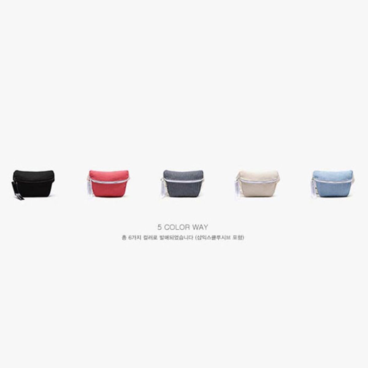 피스메이커(PIECE MAKER) ALICE CANVAS WAIST BAG (IVORY)