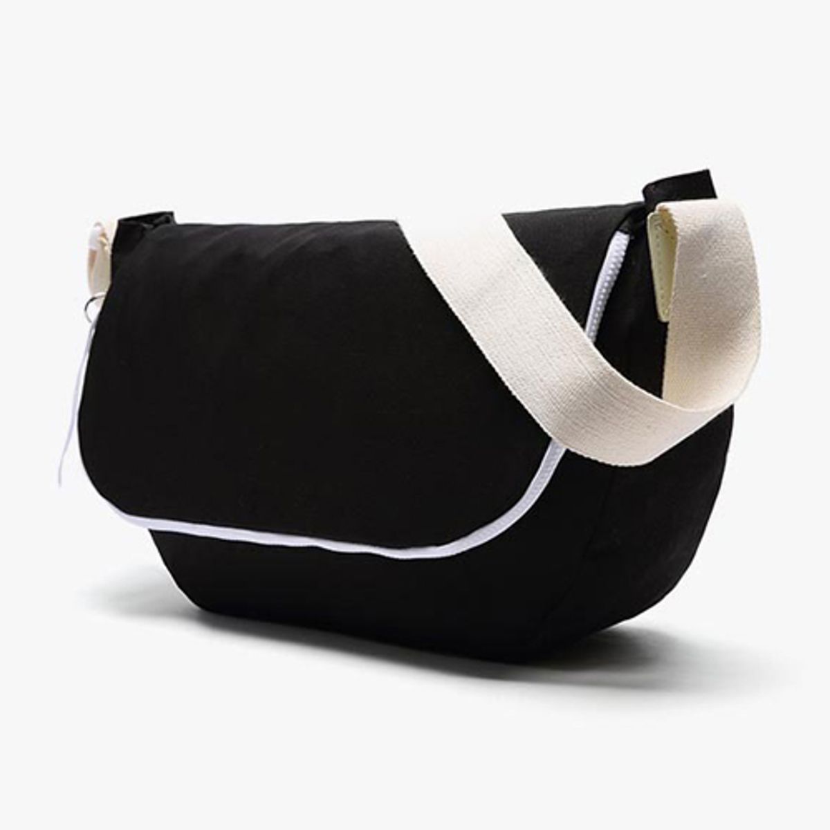피스메이커(PIECE MAKER) ALICE CANVAS MESSENGER BAG (BLACK)