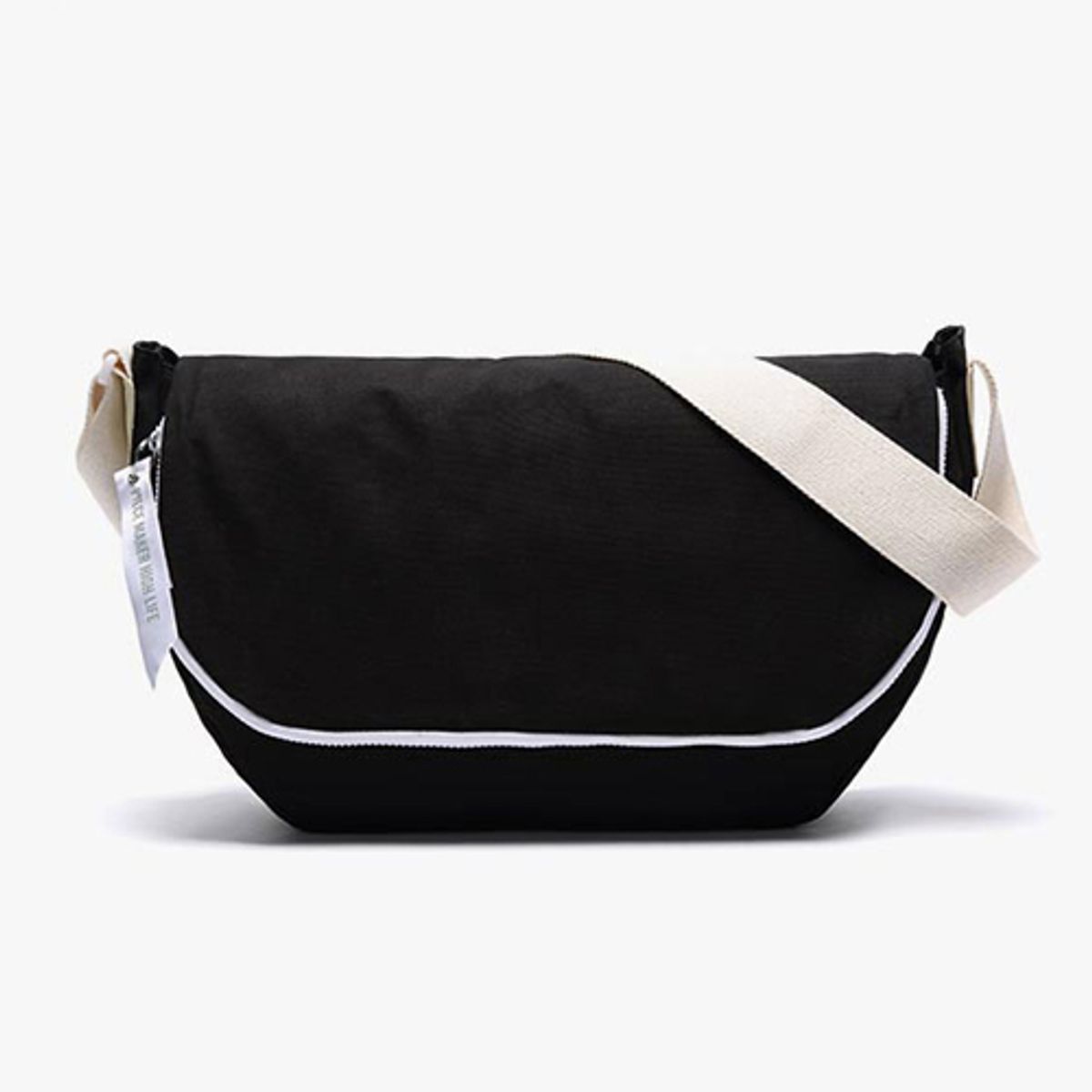 피스메이커(PIECE MAKER) ALICE CANVAS MESSENGER BAG (BLACK)