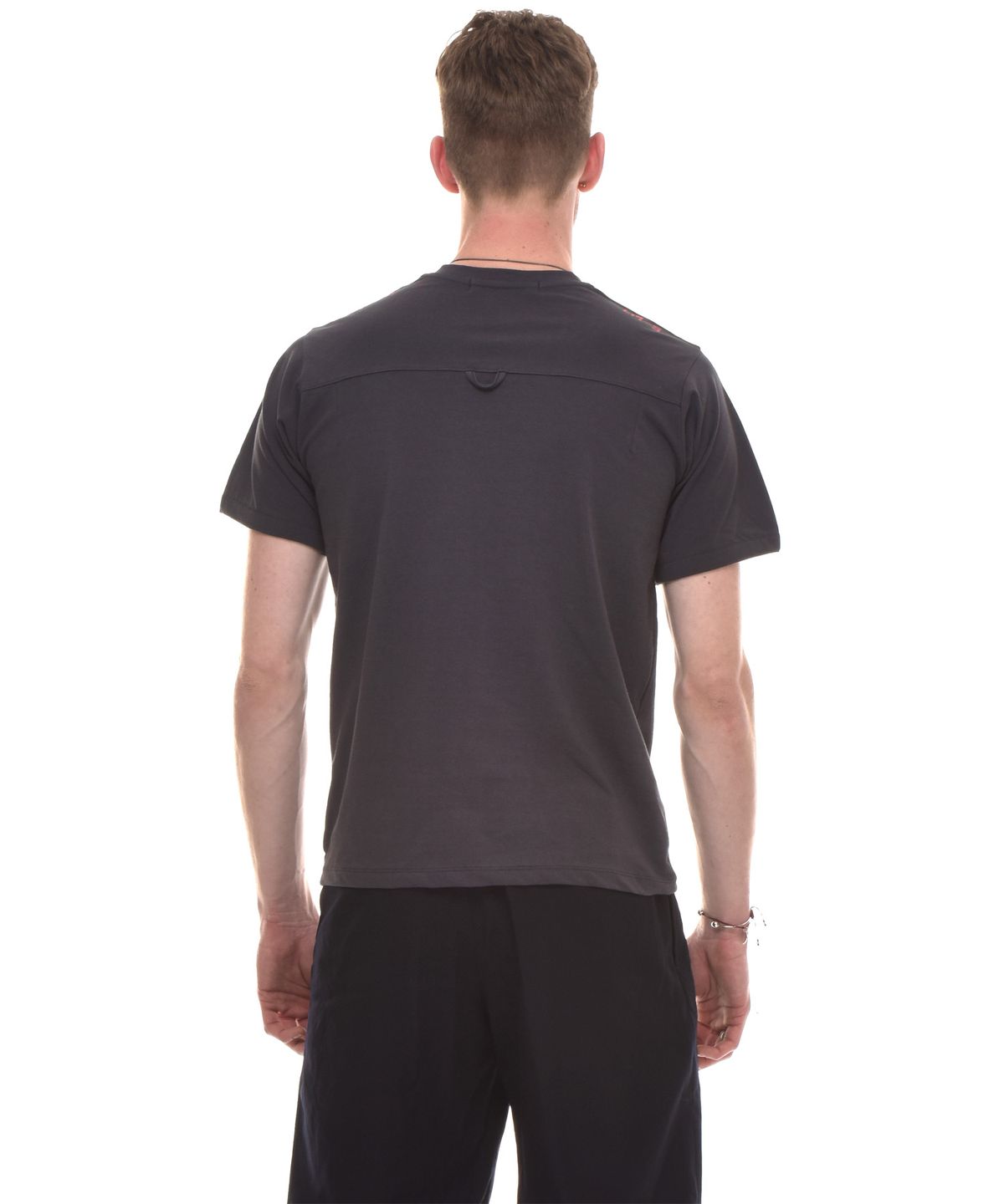 씨오엠이(COME) 1969-PRINT COTTON-JERSEY T-SHIRT (DARK GREY)