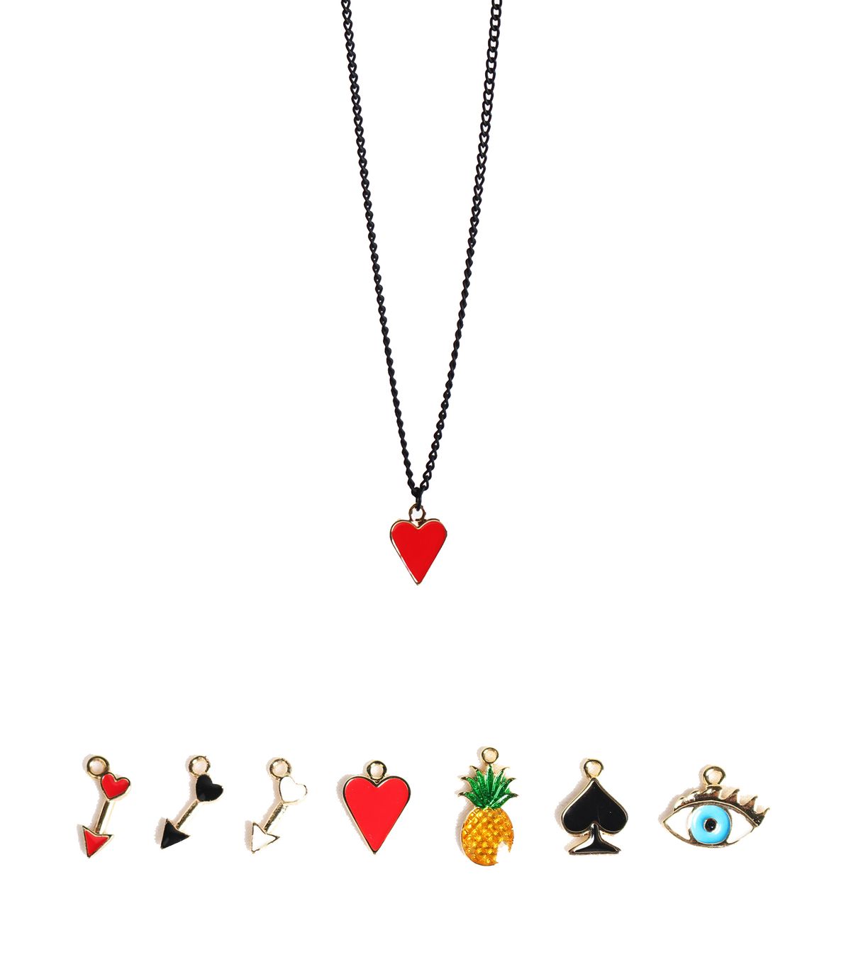 러쉬오프(RUSH OFF) THE CHOICEABLE PANDANT BLACK NECKLACE / 팬던트 포인트 블랙 목걸이 (팬던트 선택가능)