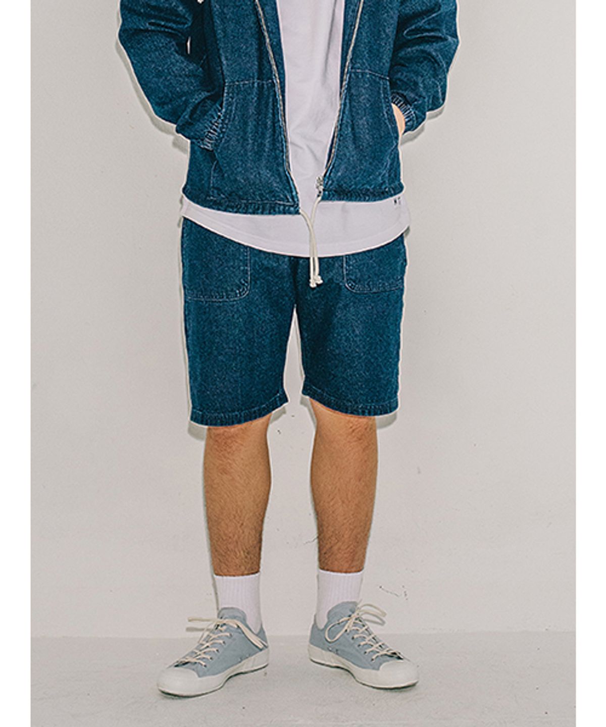 위캔더스(WKNDRS) BASIC DENIM SHORTS (DARK DENIM) - 사이즈 & 후기 | 무신사