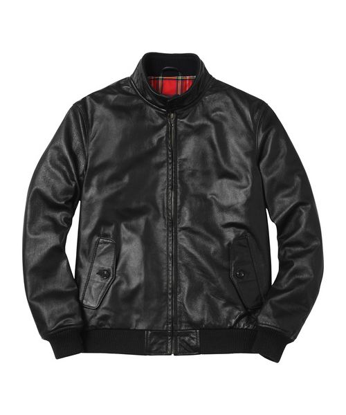 슈프림(SUPREME) SUPREME x SCHOTT LEATHER HARRINGTON JACKET