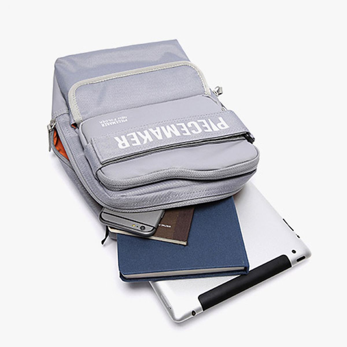피스메이커(PIECE MAKER) NEW FOLDER SLING BAG (L.GREY)