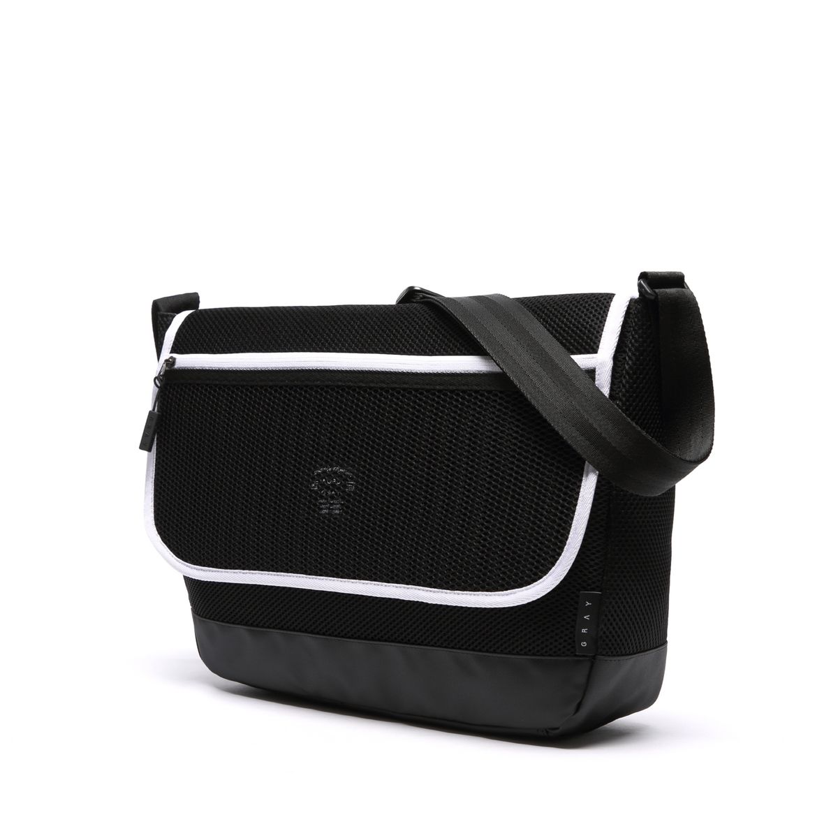 에이지 그레이(AGED GRAY) AT09FBK (Black) mesh crossbag 메쉬크로스백 블랙