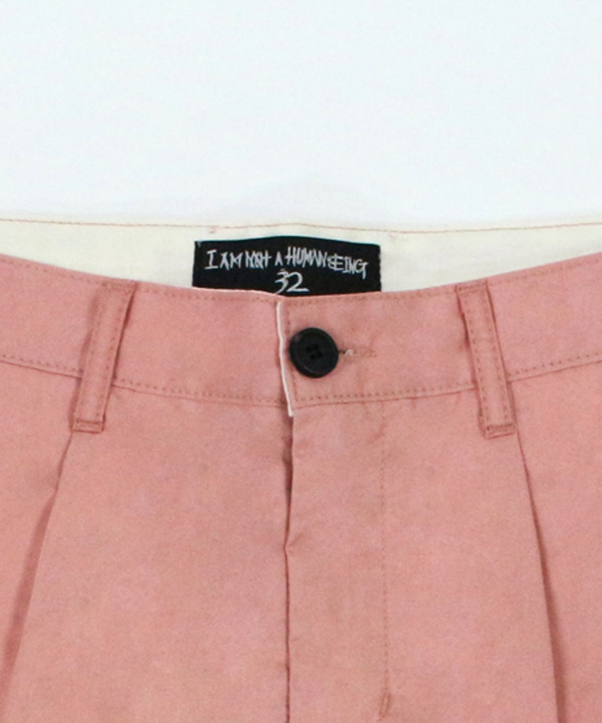 아임낫어휴먼비잉(I AM NOT A HUMAN BEING) Basic Logo Chinos Shorts - Pink