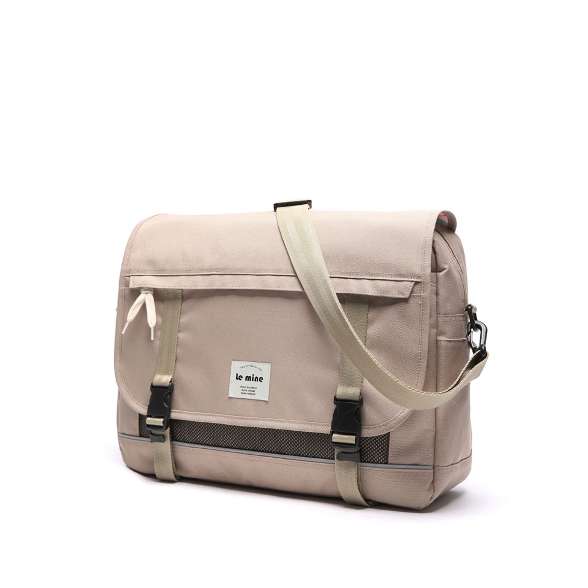 르마인(LEMINE) LE09FBE (Beige) MAIL 메신져백 베이지