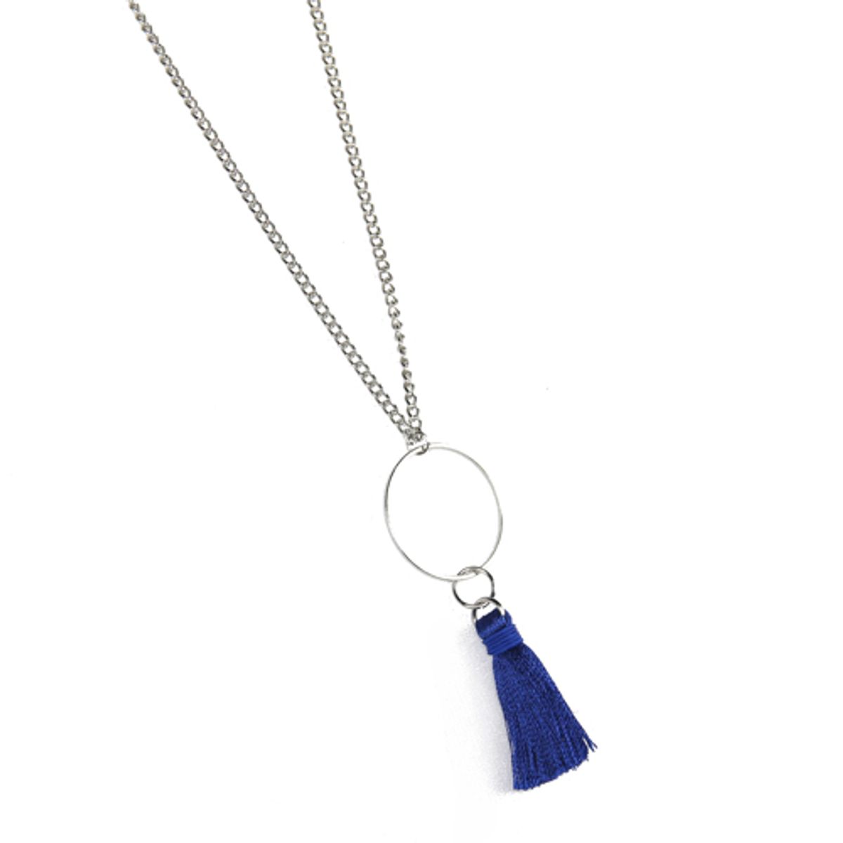 러쉬오프(RUSH OFF) [Surgical Steel] Tassel Point Silver Chain Necklace / [써지컬스틸/변색.알러지x] 테슬포인트 실버체인목걸이